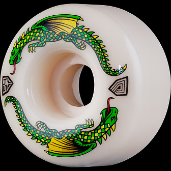 Powell Peralta Dragon Formula Green Dragon Skateboard Wheels 54mm x 34mm 93A 4pk