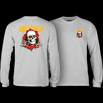 Powell Peralta Ripper L/S T-shirt - Athletic Heather Gray