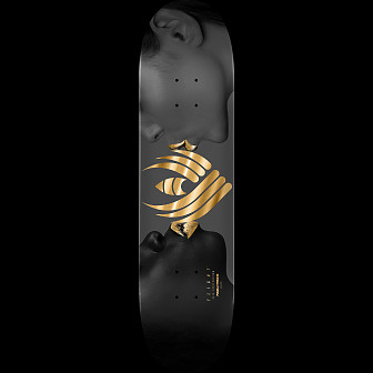 Powell Peralta Kiss FLIGHT Gray/Gold Foil Skateboard Deck - 9" K26