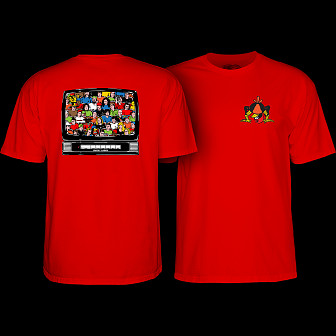 Powell Peralta Bucky Lasek Stadium T-Shirt Red