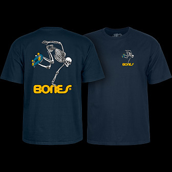 Powell Peralta Skateboarding Skeleton YOUTH T-shirt - Navy