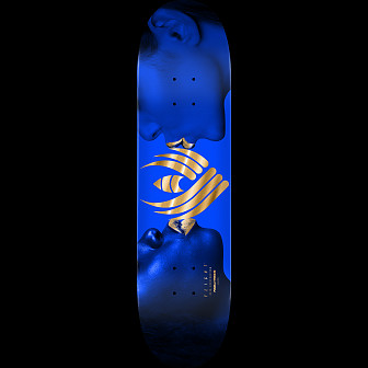 Powell Peralta Kiss FLIGHT Blue/Gold Foil Skateboard Deck - 8.63" K26