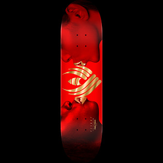 Powell Peralta Kiss FLIGHT Red/Gold Foil Skateboard Deck - 8" K26