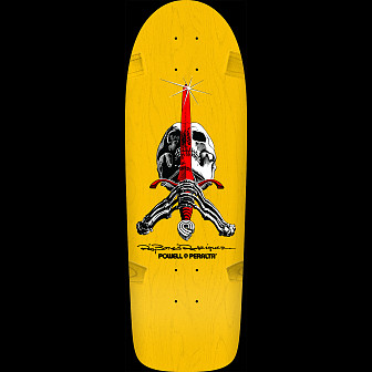 Powell Peralta Ray Rodriguez Skull and Sword OG Snub Skateboard Blem Deck - 10 x 30