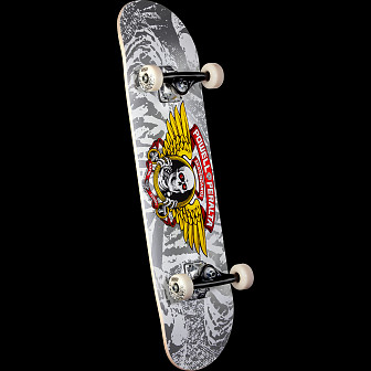 Powell Peralta Winged Ripper One Off Silver Birch Complete Skateboard - 8 x 31.45