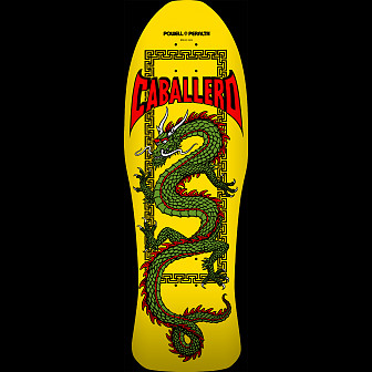 Powell Peralta Pro Steve Caballero Chinese Dragon Blem Skateboard Deck Yellow - 10 x 30