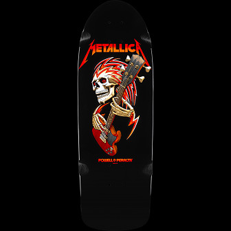 Powell Peralta OG Metallica Collab Classic Skateboard Deck Black - 10 x 30