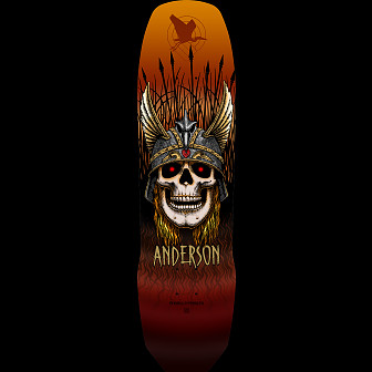 Powell Peralta Pro Andy Anderson Heron 7-Ply Maple Skateboard Deck Rust - 8.45 x 31.8