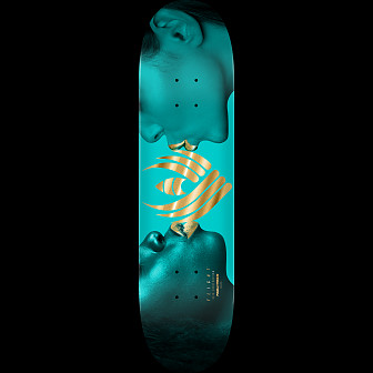 Powell Peralta Kiss FLIGHT Teal/Gold Foil Skateboard Deck 8.13" K26