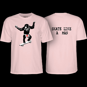 Powell Peralta Skate Chimp T-Shirt Light Pink