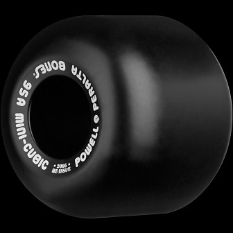 Powell Peralta Mini-Cubic Skateboard Wheels 64mm 95a - Black (4 pack)