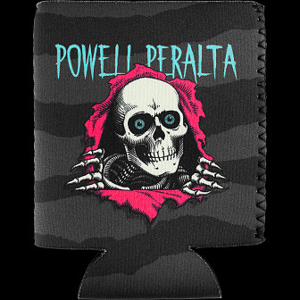 Powell Peralta Ripper Boneite Can Cooler - Black/Pink
