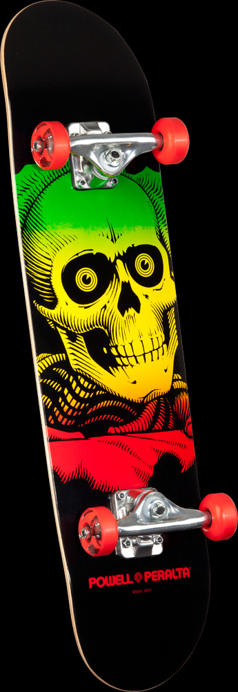 Powell Peralta Ripper Complete Skateboard Red - 7.75 x 31.75