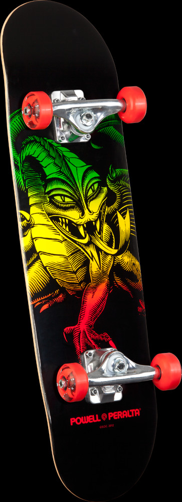 Powell Peralta Cab Dragon Complete Skateboard Red - 7.5 x 28.65