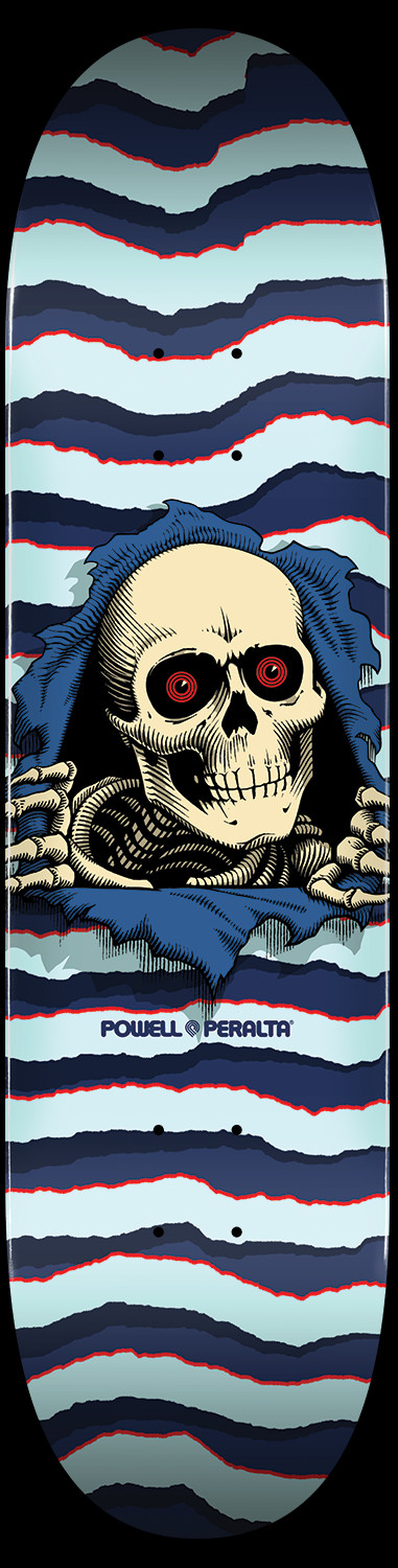Powell Peralta Ripper Skateboard Deck Blue - Shape 246 - 9 x 32.95