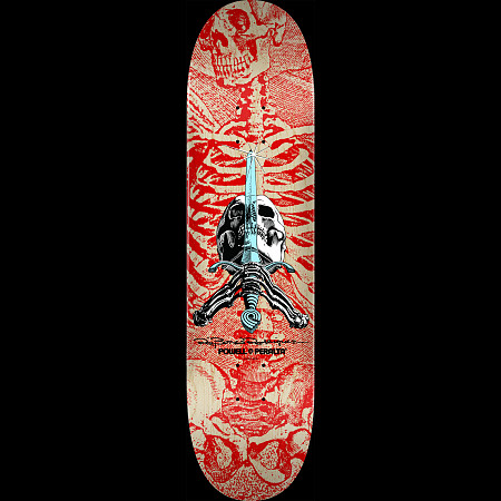 Powell Peralta Mini Skull & Sword Gold Birch Complete Skateboard - 186 K20  - 8 x 30 - Skate One