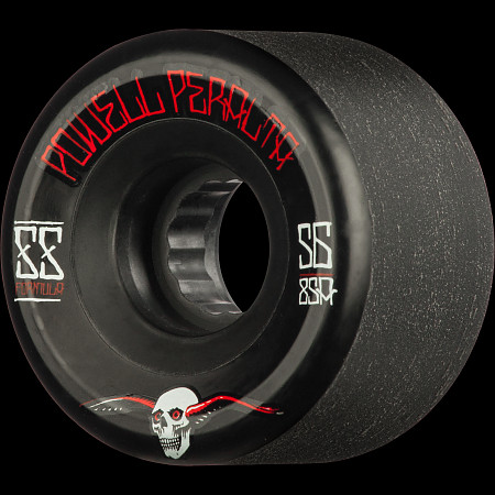59mm 85a Black Skateboard Wheels Set of 4 Powell Peralta G-Slides White