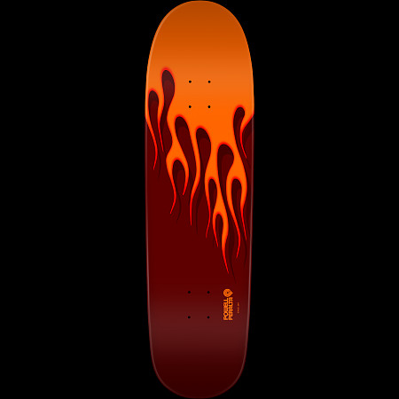 Powell Peralta NITRO Hot Rod Flames Skateboard Deck Orange