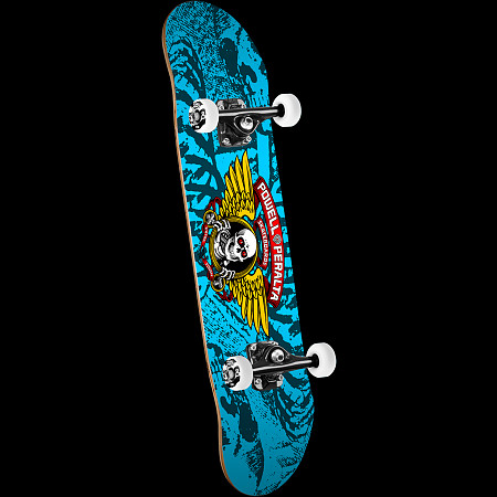 Powell Peralta Winged Ripper Complete Skateboard Blue - 7 x 28 