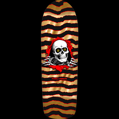 Powell Peralta Old School Ripper Skateboard Deck Gold Foil
