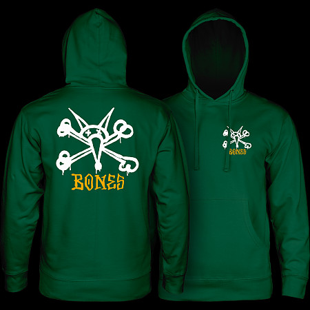 Powell Peralta Rat Bones Hooded Sweatshirt Mid Weight Alpine