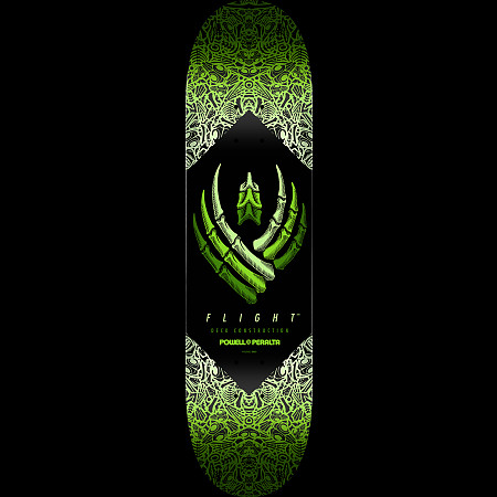 Powell Peralta Bones FLIGHT® Skateboard Deck Green - 8 x 31.45 