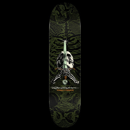 【おまけ付】 Powell Peralta Rodriguez Skull and Sword Skateboard Bkem スケートボード