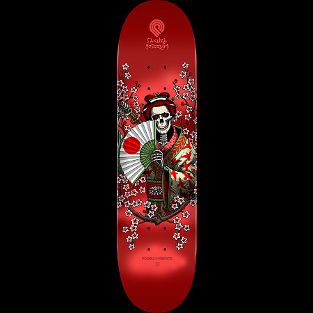 Powell Peralta Yosozumi Samurai Skateboard Deck Red - Shape 242
