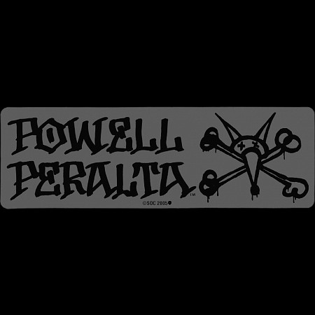 Powell Peralta Skateboard Sticker Vato Rat Weiß Transparent 17,5c6cm Rechteckig 