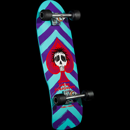 Powell Peralta Steadham Skull & Spade Skateboard Deck Purp/Aqua Reissue -  10 x 30.125 - Powell-Peralta®