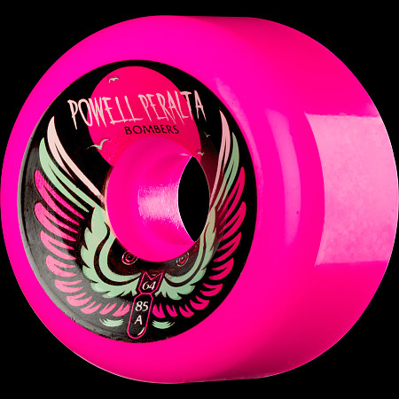 Powell Peralta Bomber Wheel 3 Pink 64mm 85a 4pk - Powell-Peralta®