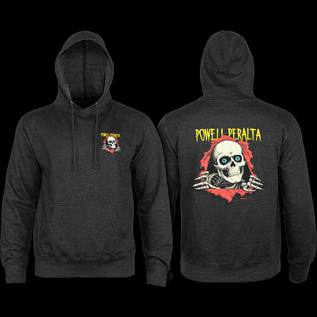 Powell Peralta Ripper Hooded Sweatshirt Charcoal - Powell-Peralta®