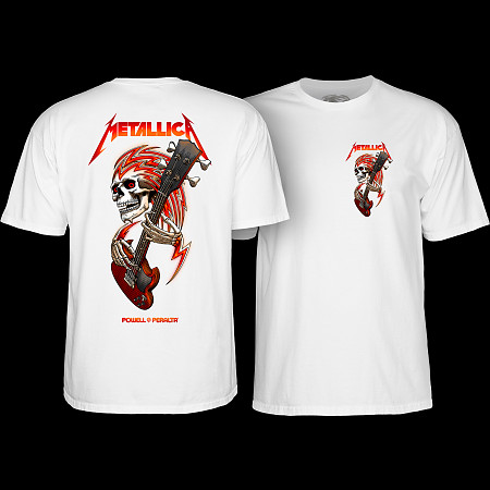 Powell Peralta Metallica Collab T-Shirt White - Powell-Peralta®