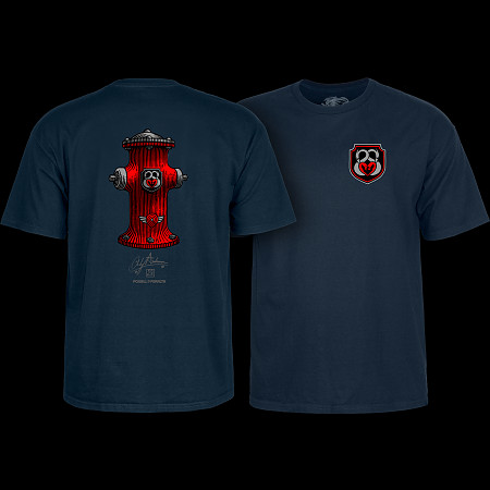 POWELLPERALTA パウエルペラルタ　Tシャツ アンディーアンダーソンM Powell Peralta Andy Anderson Hydrant T-Shirt Navy - Powell