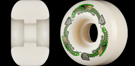 Powell Peralta Dragons 88A - V1 Symmetrical Shape - Narrow Ride Patch - 52mm x 31mm 88A V1 Skateboard Wheels 4pk