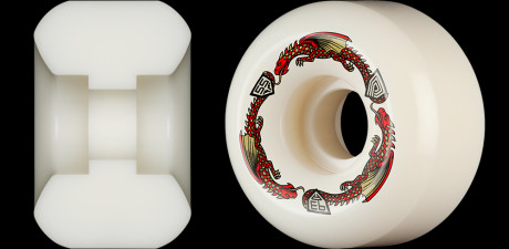 スケートボード POWELL DRAGON FORMULA 52mm 93A Dragons 93A - Symmetrical Shapes - Powell-Peralta®