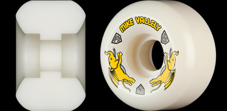Powell Peralta Mike Vallely Pro Dragons 95A - V6 Symmetrical Shape - Medium Ride Patch - 56mm x 36mm 95A V6 Skateboard Wheels 4pk