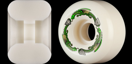 スケートボード Powell Peralta Dragons 54mm 88A Powell Peralta Dragon Formula Skateboard Wheels 54mm x 39mm