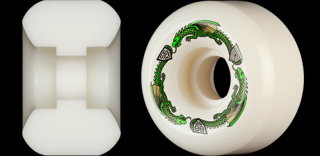 Powell Peralta Dragons 88A - V6 Symmetrical Shape - Medium Ride Patch - 56mm x 36mm 88A V6 Skateboard Wheels 4pk