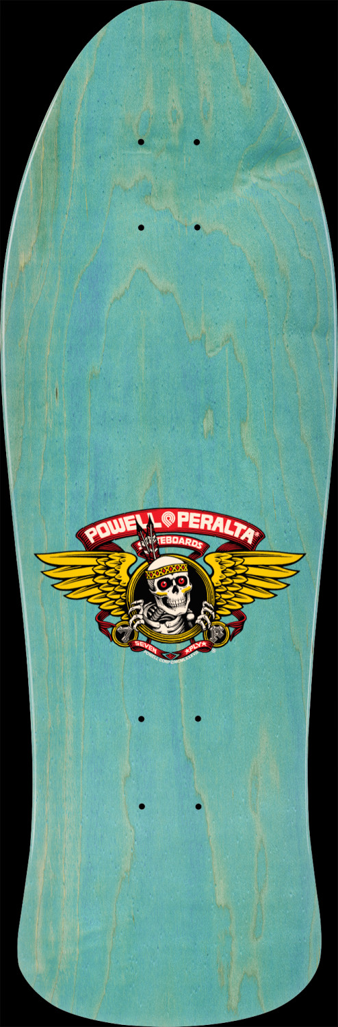 Powell Peralta Steve Saiz Totem Skateboard Deck Blue Stain - 10 x 30.81 ...