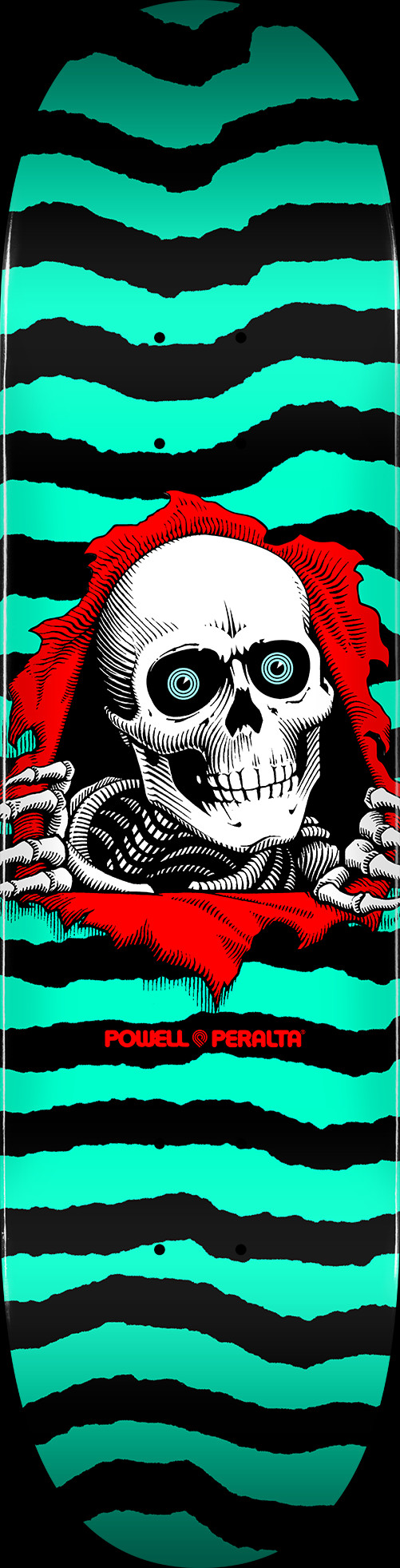 Powell Peralta Ripper Skateboard Deck Green - Shape 245 - 8.75 x