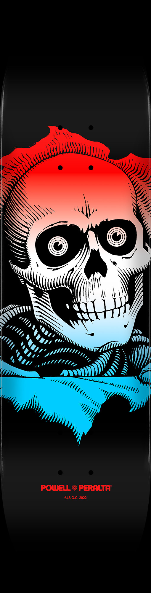 Powell Peralta Ripper Skateboard Deck Blue Fade - Shape 249 - 8.5