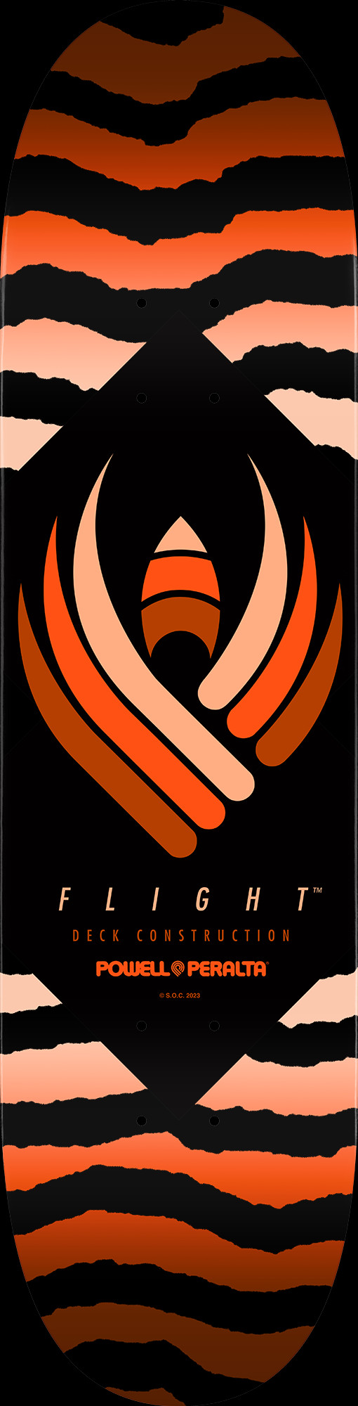 Powell Peralta Safari FLIGHT® Skateboard Deck Orange - 8.5 x 32.08