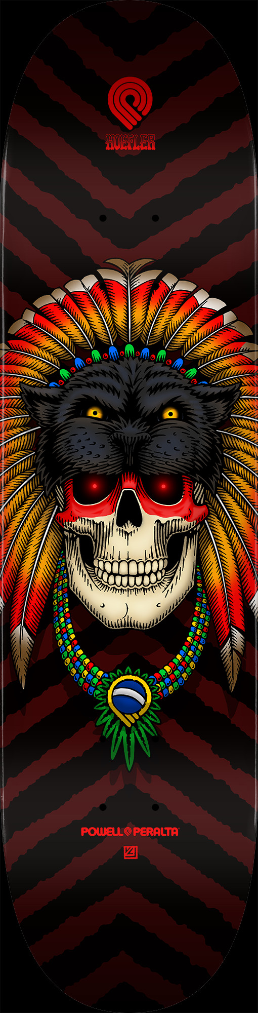 Powell Peralta Pro Kelvin Hoefler Skull Skateboard Deck - Shape