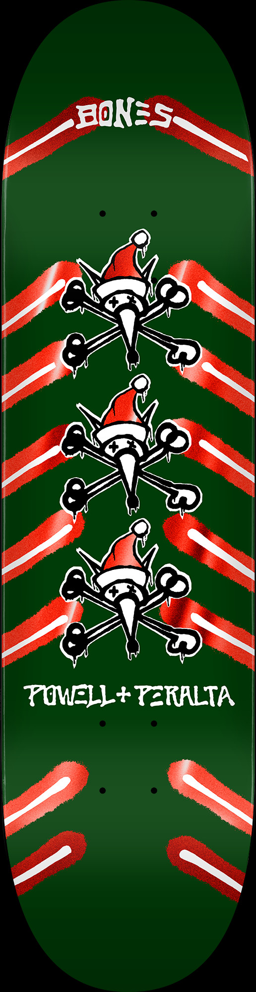 Powell Peralta Holiday '25 Rat Bones Green / Red Foil Skateboard