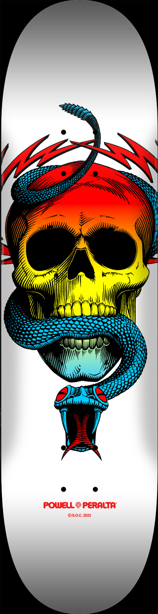 Powell Peralta McGill Skull & Snake Skateboard Yellow Fade / White
