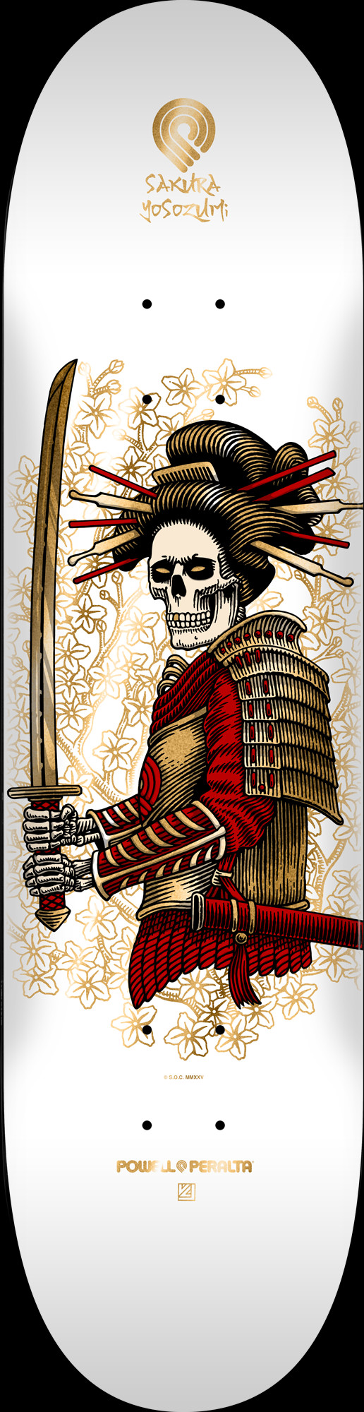 Powell Peralta Sakura Yosozumi Onna-Bugeisha Skateboard Deck