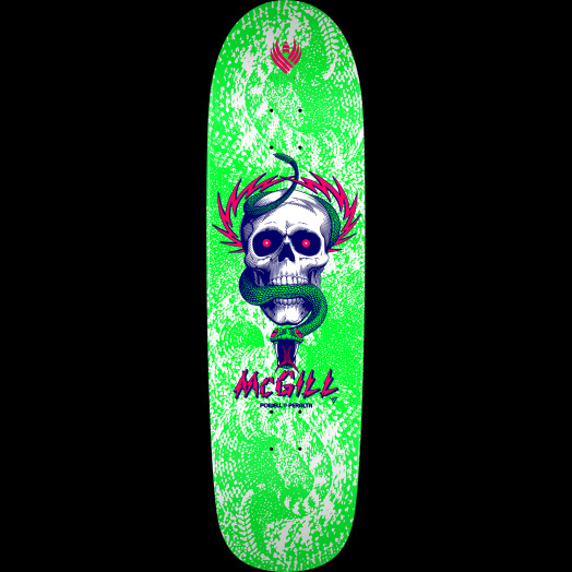 Powell Peralta Mike McGill Skull & Snake FLIGHT® Skateboard Deck  Green/White 8.97 K21