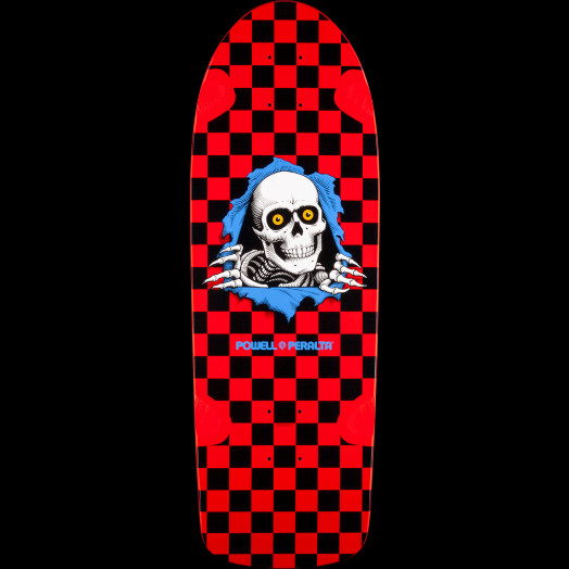 Powell Peralta OG Ripper Skateboard Deck Red/Blk - 10 x 30