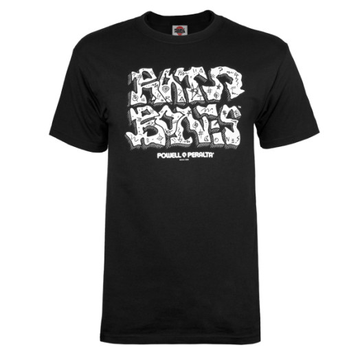 Powell Peralta Rat Bones Skateboard T-Shirt – Indigo Blue, Men's Regular Fit